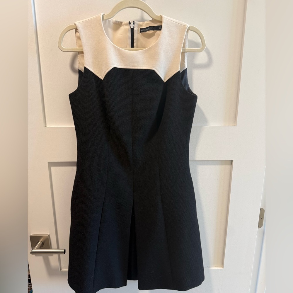 Karen Millen Black Dress with Cream Yoke